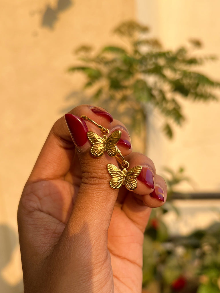 10K Yellow Gold Diamond Butterfly Ring 0.50ct - Manhattan Jewelers